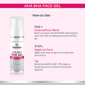 Dermora AHA BHA Face Gel 50 ml - Dermora