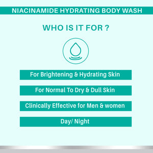 Dermora Niacinamide Hydrating body wash with Ceramides 300 ml - Dermora
