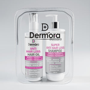 Dermora Super Anti Hair Loss Shampoo & hair oil 500(300+200)ml - Dermora