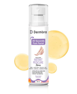 30 Second foot facial AHA Instant Pedicure Spray 100 ml - Dermora