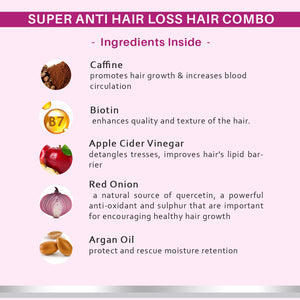 Dermora Super Anti Hair Loss Shampoo & hair oil 500(300+200)ml - Dermora