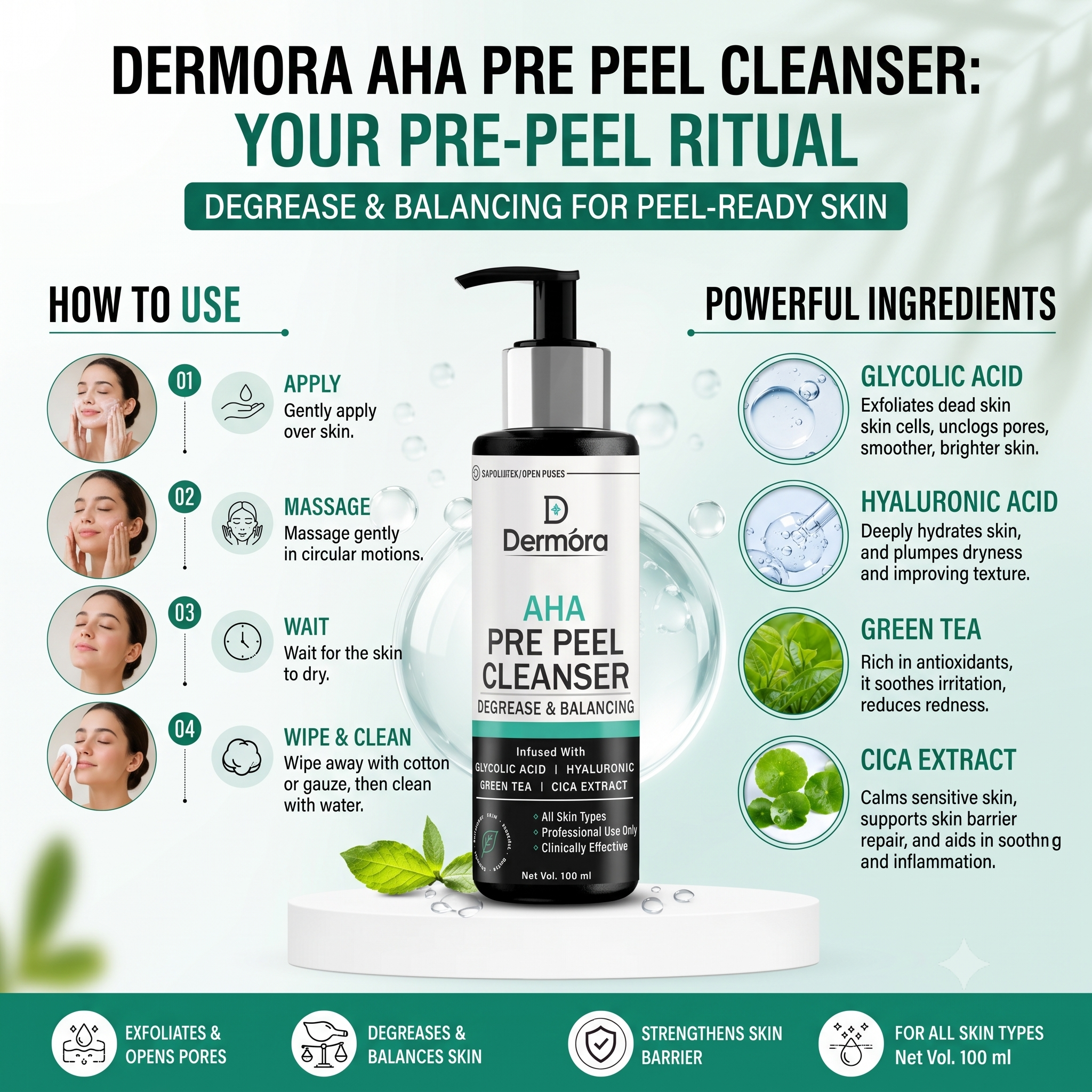 How to Use an AHA Pre-Peel Cleanser for a Flawless Chemical Peel at Home