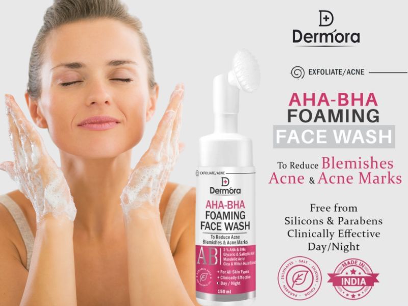 Dermora AHA BHA Foaming Face wash 150 ml