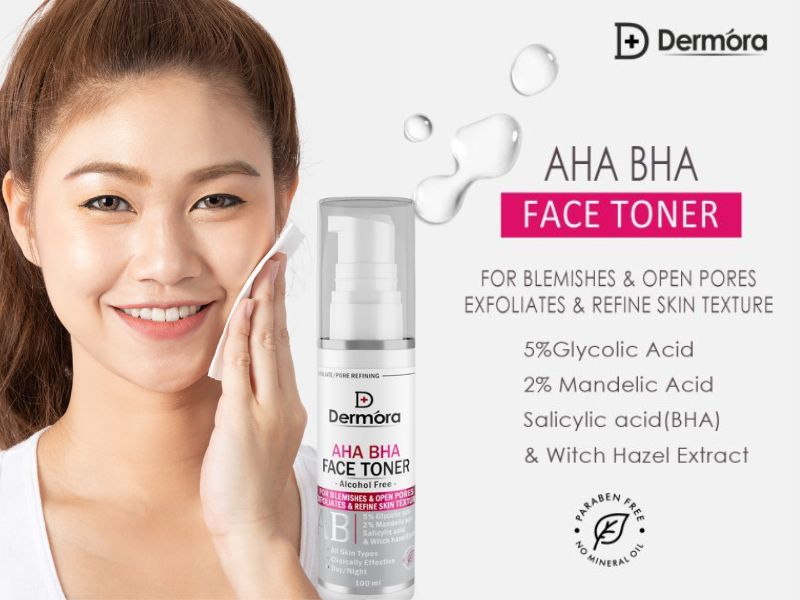 Dermora AHA BHA face toner 100 ml