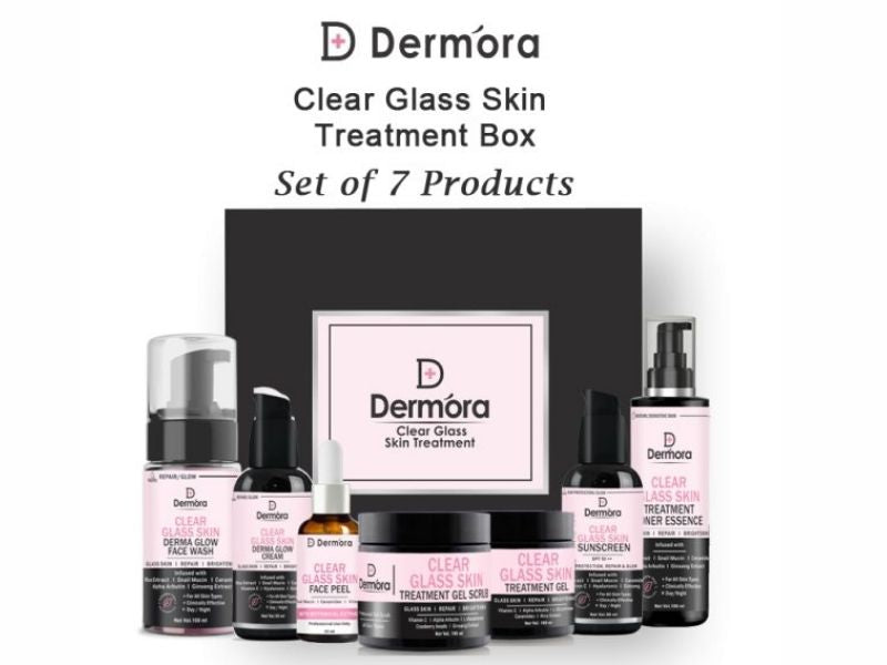 Dermora Clear glass skin treatment kit 530 ml