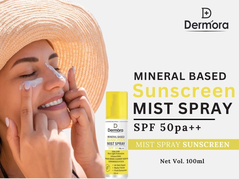 Dermora Mineral based Fluid sunscreen mist with SPF 50 ++ 100 ml