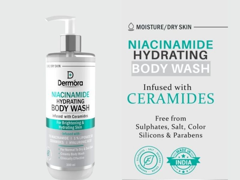 Dermora Niacinamide Hydrating body wash with Ceramides 300 ml