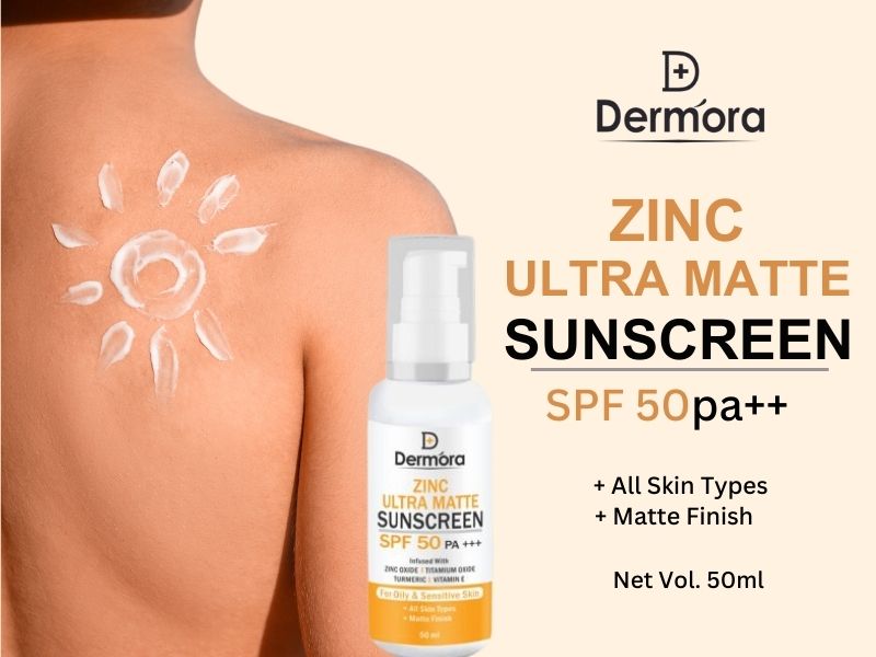 Dermora Zinc Ultra Matte Sunscreen with SPF 50 +++ 50 ml