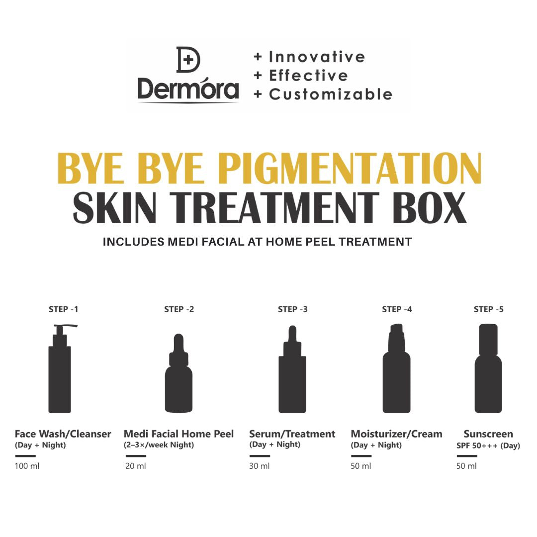 Dermora Bye-Bye Pigmentation Skin Treatment 5-Step Kit