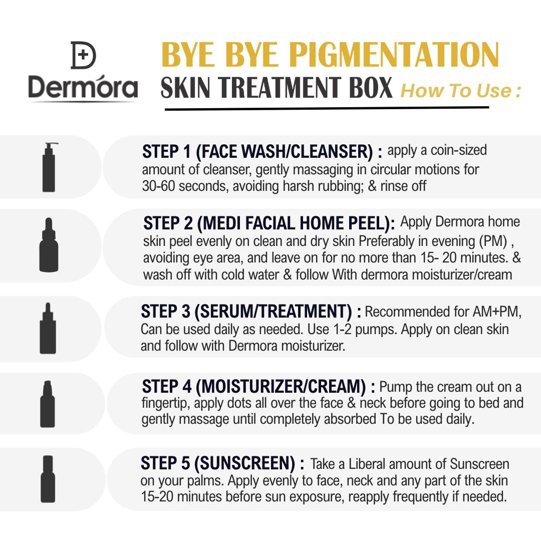 Dermora Bye-Bye Pigmentation Skin Treatment 5-Step Kit