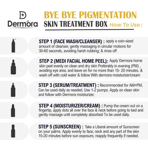 Dermora Bye-Bye Pigmentation Skin Treatment 5-Step Kit