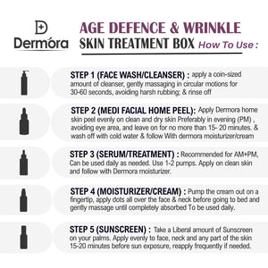Dermora Age Defence & Wrinkle Skin Treatment 5-Step Kit
