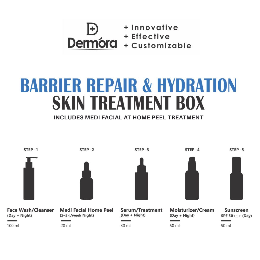 Dermora Barrier Repair & Hydration Skin Treatment 5-Step Kit