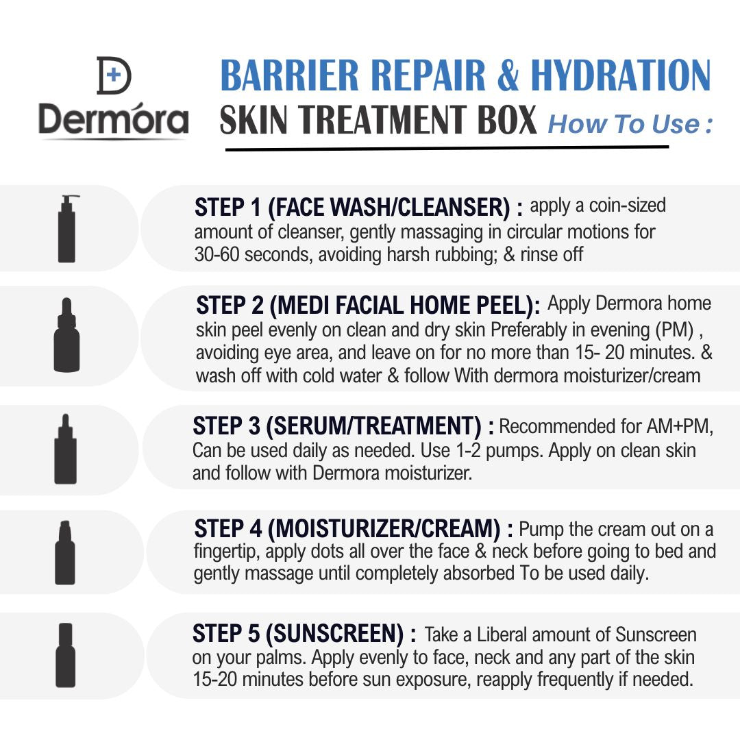 Dermora Barrier Repair & Hydration Skin Treatment 5-Step Kit