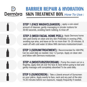 Dermora Barrier Repair & Hydration Skin Treatment 5-Step Kit