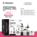 Dermora Professional Hexyl Recorcinol Skin Peel Kit With 5-Steps | Enzyme Cleanser Peel (12g) | Pre Peel Cleanser (100ml) | Hexyl Recorcinol Skin Peel (30ml) | Post Peel Neutralizer (100ml) | CICA Calming Face Cream (30ml)