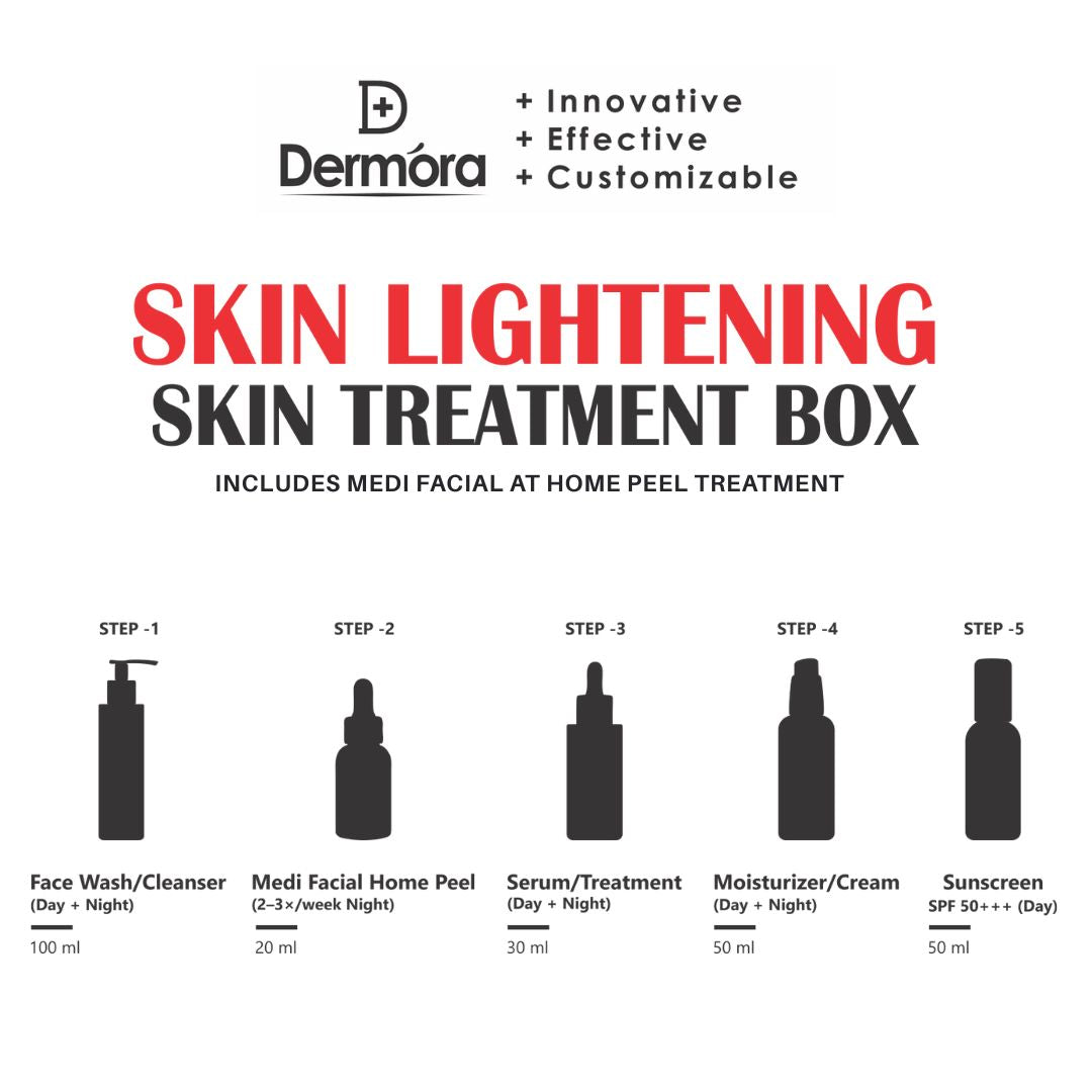 Dermora Skin Lightening Skin Treatment 5-Step Kit