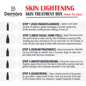 Dermora Skin Lightening Skin Treatment 5-Step Kit