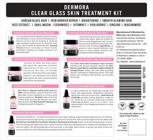 Dermora Clear glass skin treatment kit 530 ml