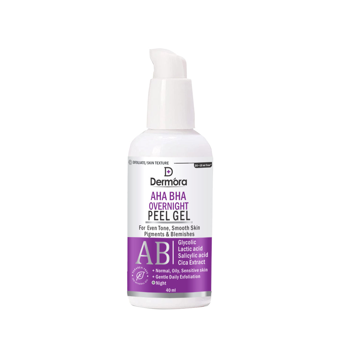 Dermora AHA-BHA Overnight Peel Gel 40 ml - Dermora