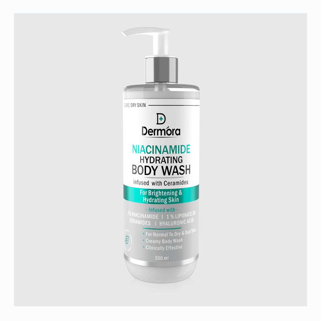 Dermora Niacinamide Hydrating body wash with Ceramides 300 ml - Dermora