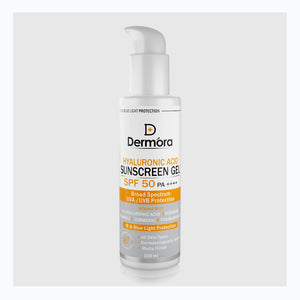 Dermora Hyaluronic Acid Sunscreen Gel with SPF 50 ++++ | 100 ml - Dermora