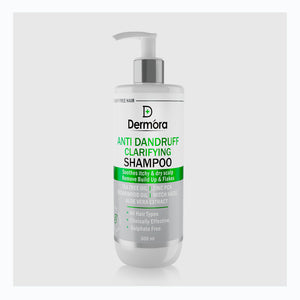 Anti-Dandruff Clarifying Shampoo Reduces Dandruff, Flakes, Soothes Scalp 300 Ml - Dermora