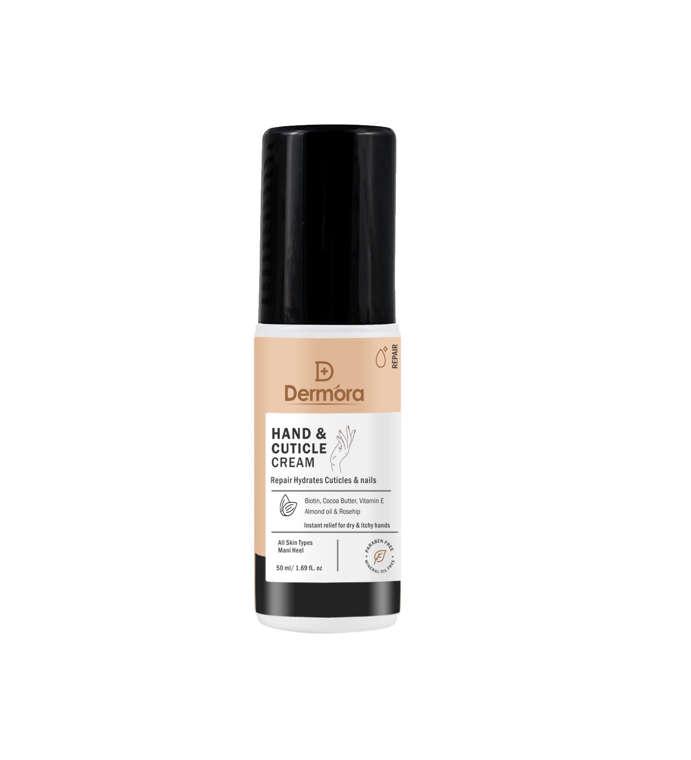 Hand & Cuticle Cream to repair, Hydrates Cuticle & nails 50 ml - Dermora