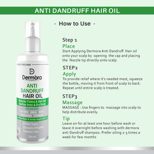 Dermora Anti Dandruff hair oil 200 ml - Dermora