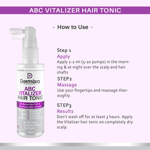 Dermora ABC Vitalizer Hair Tonic 100 ml - Dermora