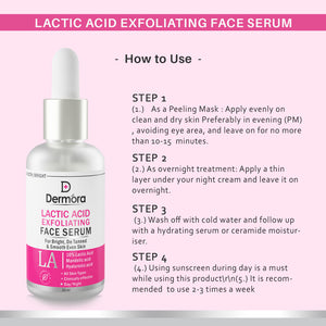 Dermora Lactic Acid exfoliating serum 30 ml - Dermora
