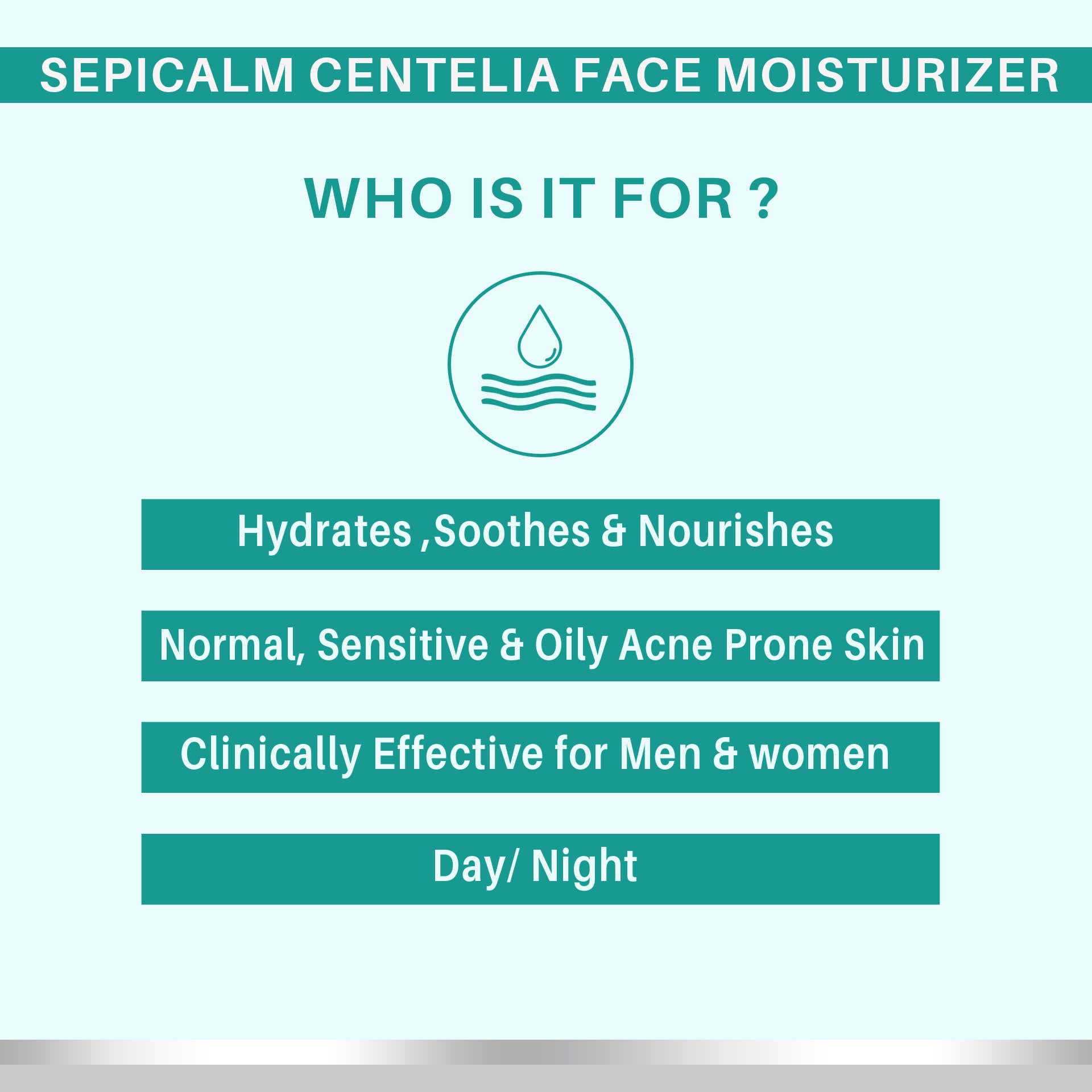 Dermora Sepicalm & Centelia face moisturizer 50 ml - Dermora