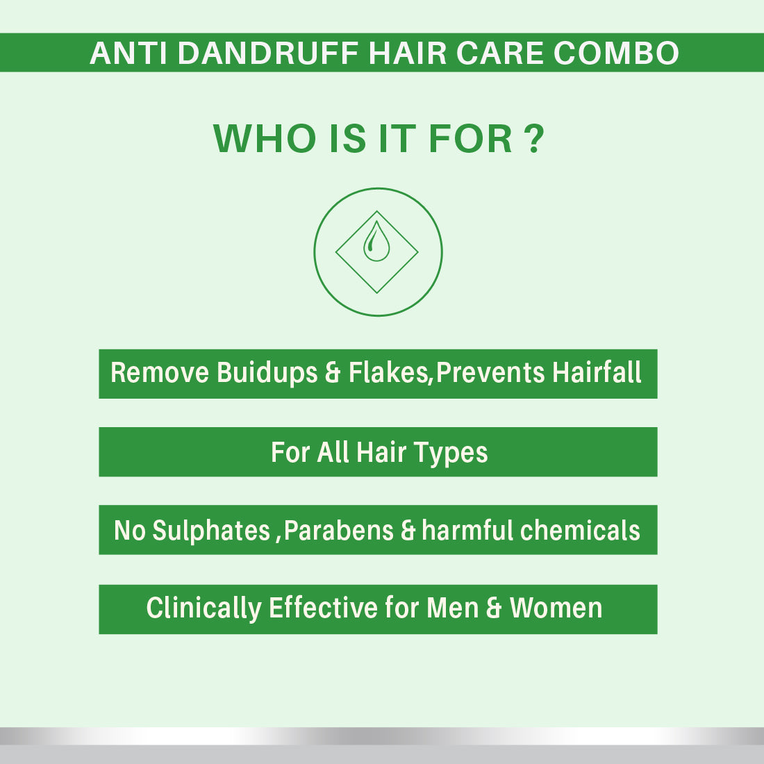 Dermora Anti Dandruff Clarifying Shampoo with anti dandruff hair oil 500(300+200)ml - Dermora