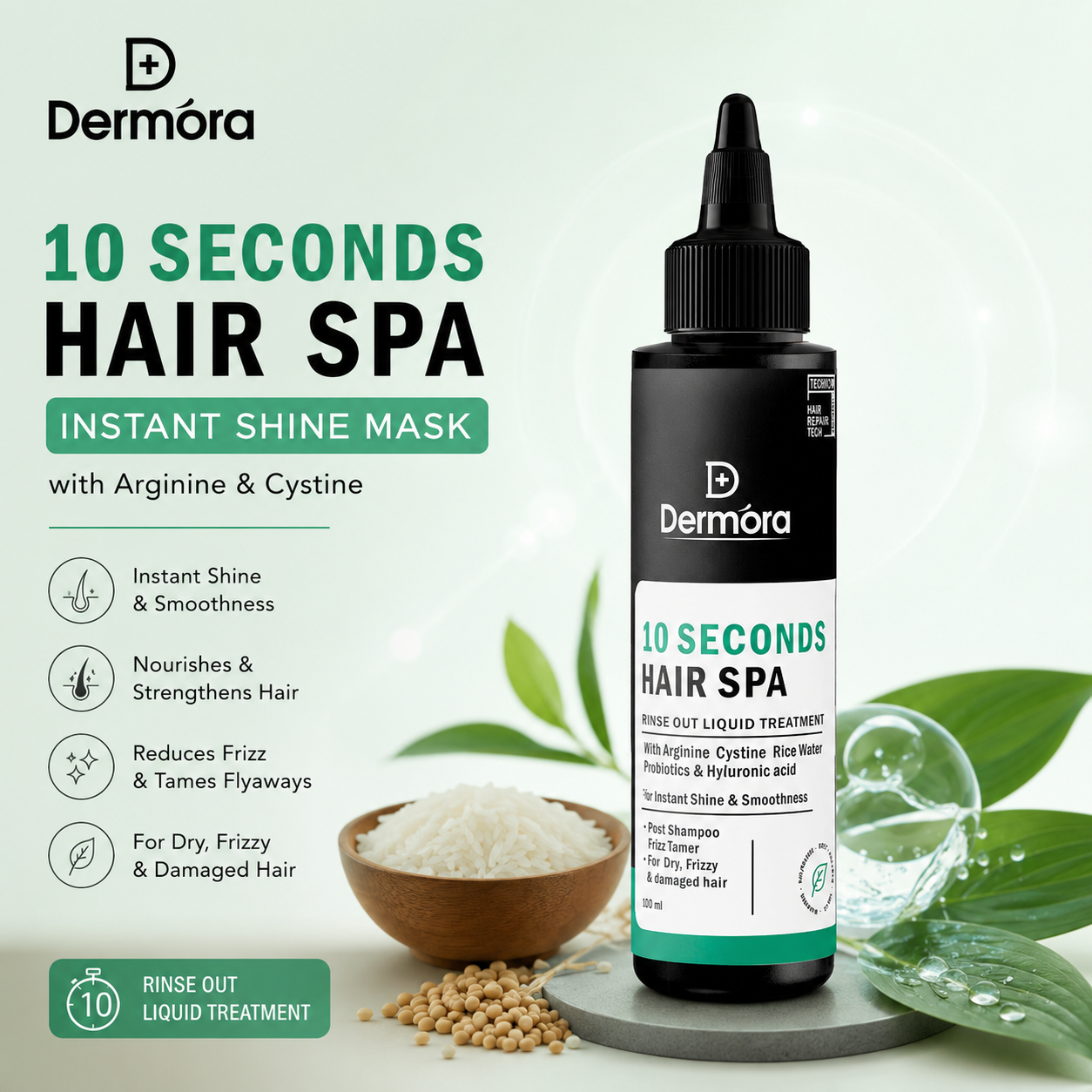 10 Second Hair Spa (100ml) - Instant Shine Mask with Arginine & Cystine