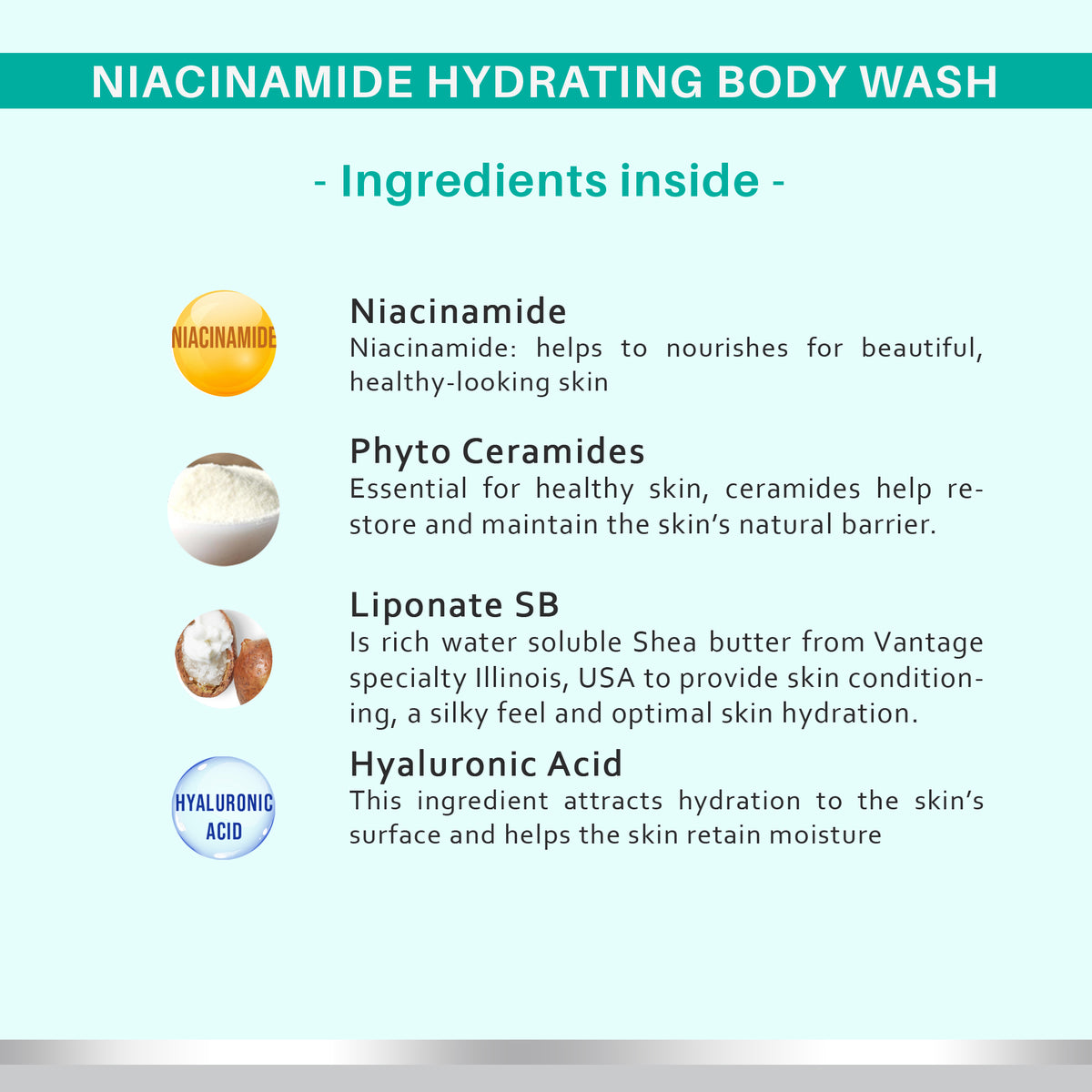 Dermora Niacinamide Hydrating body wash with Ceramides 300 ml - Dermora