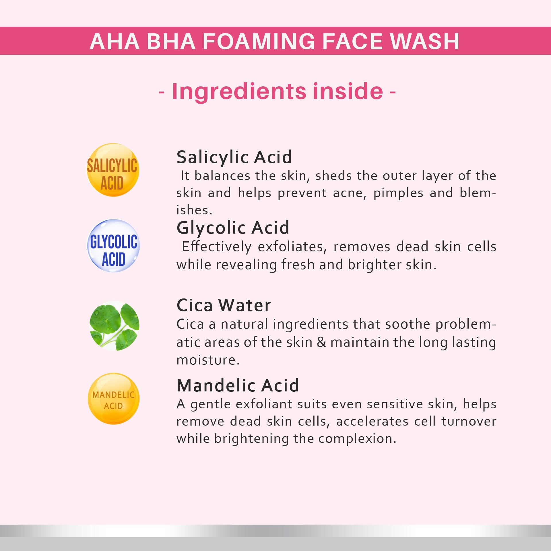 Dermora AHA BHA Foaming Face wash 150 ml - Dermora