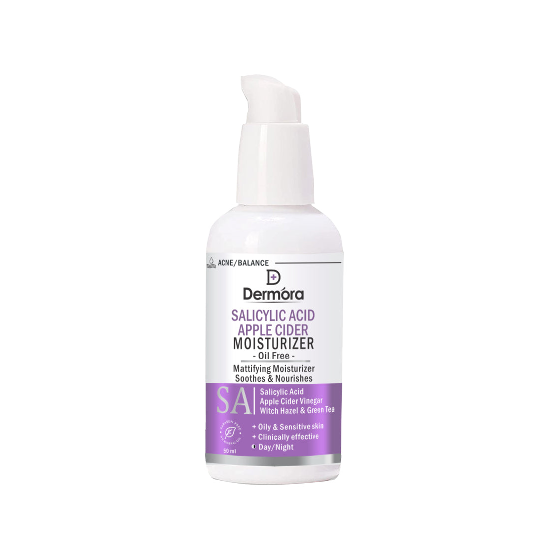 Dermora Salicylic Acid & apple cider moisturizer 50 ml - Dermora