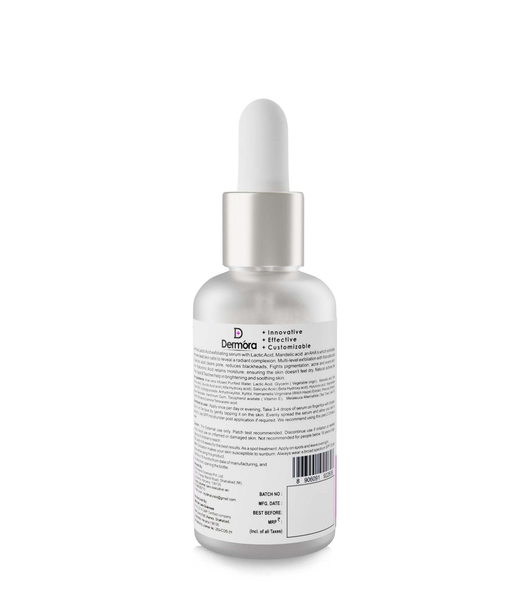 Dermora Lactic Acid exfoliating serum 30 ml - Dermora