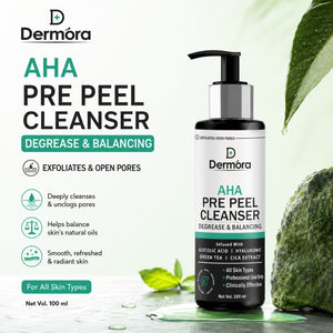 AHA Pre-Peel Cleanser Exfoliating & Pore Opening | Degreaser Cleanser for Skin Prep 100 ml