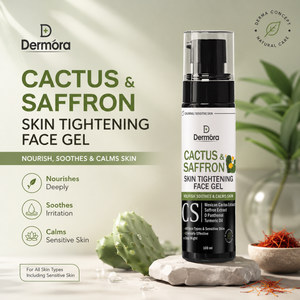 Cactus & Saffron Skin Tightening Gel 100 ml Tightens Skin, Boosts Elasticity & Enhances Radiance