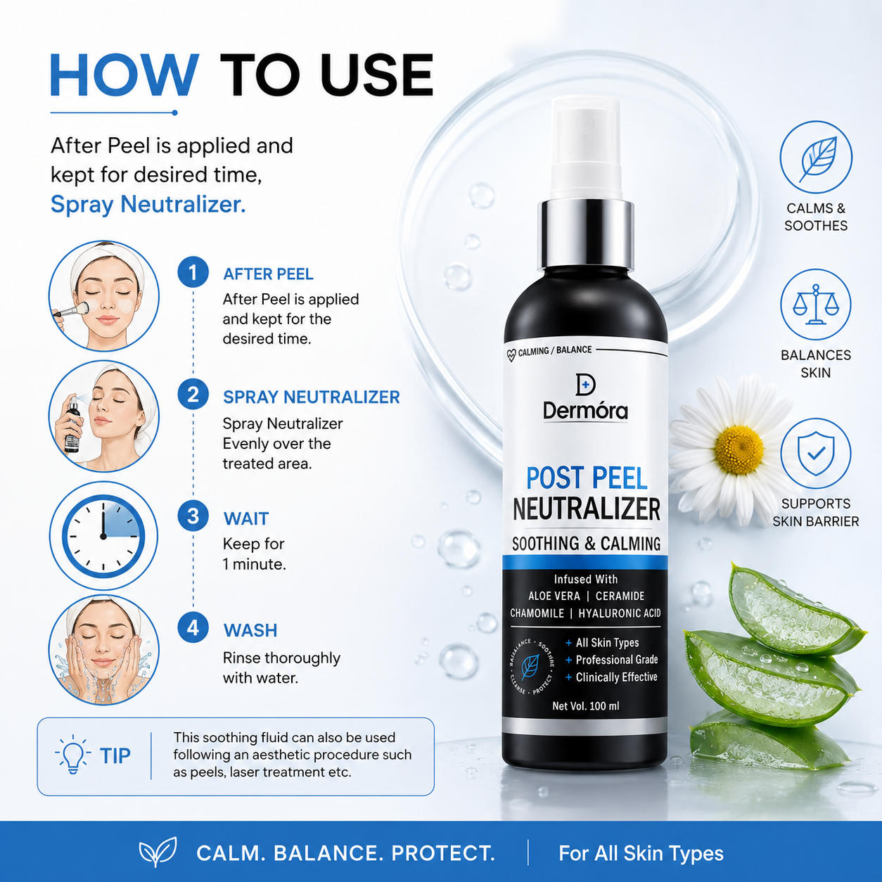 Post peel Neautralizer | Calming & Balance Skin 100 ml