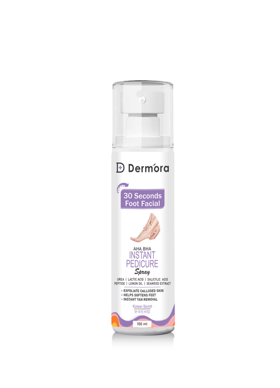30 Second foot facial AHA Instant Pedicure Spray 100 ml - Dermora