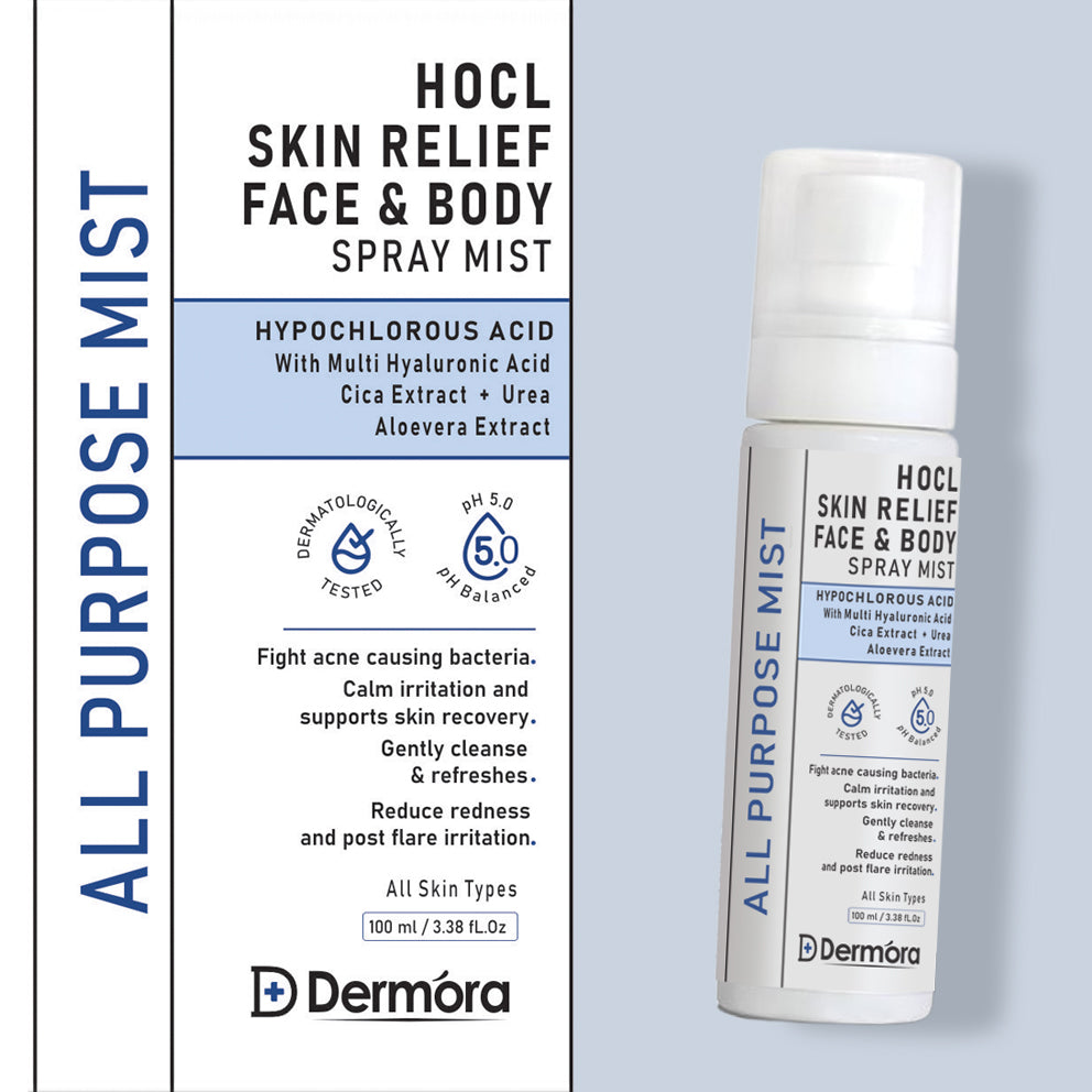 HOCL Skin Relief Face & Body Spray Mist Fight acne causing bacteria 100 ml