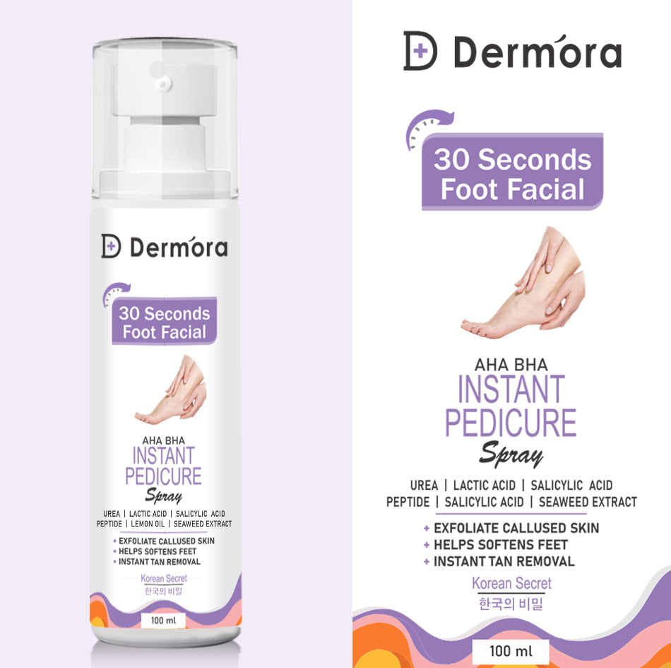 30 Second foot facial AHA Instant Pedicure Spray 100 ml - Dermora