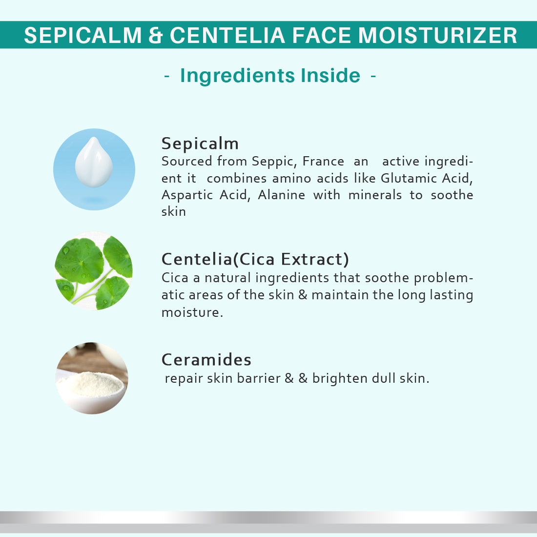 Dermora Sepicalm & Centelia face moisturizer 50 ml - Dermora
