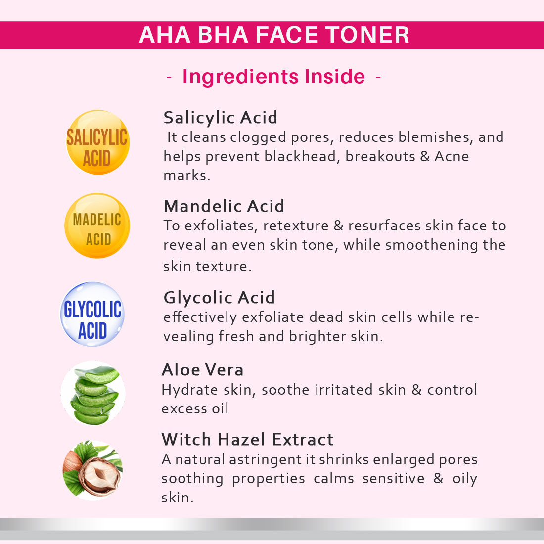 Dermora AHA BHA face toner 100 ml - Dermora