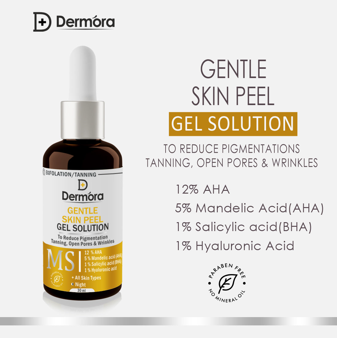 Dermora Gentle Mendalic Skin Peel 30 ml - Dermora