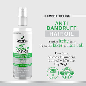 Dermora Anti Dandruff hair oil 200 ml - Dermora