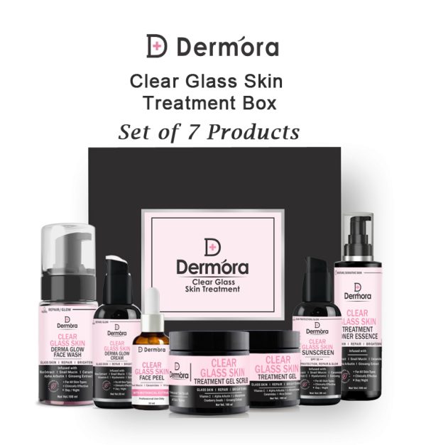 Dermora Clear glass skin treatment kit 530 ml