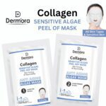 Dermora Collagen Sensitive Face Mask Firming & Anti Aging Peel Off Mask For Women & Men Pack of 2 (Powder 90 Gms + Gel 25 Gms)